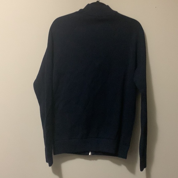 Jack & Jones Navy Knit Bomber Cardigan - Picture 6 of 7